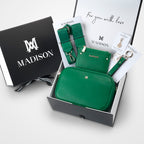 Monica 5 Piece Giftbox - Crossbody Bag, Monogram Bag Strap, Cardholder, Keychain & Personalisation Charm