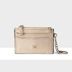 Hannah Zip Card Case with Chain Clip