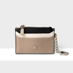 Hannah Zip Card Case with Chain Clip