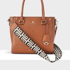 Angie Medium 3 Compartment Satchel Bag + Graphic Bag Strap