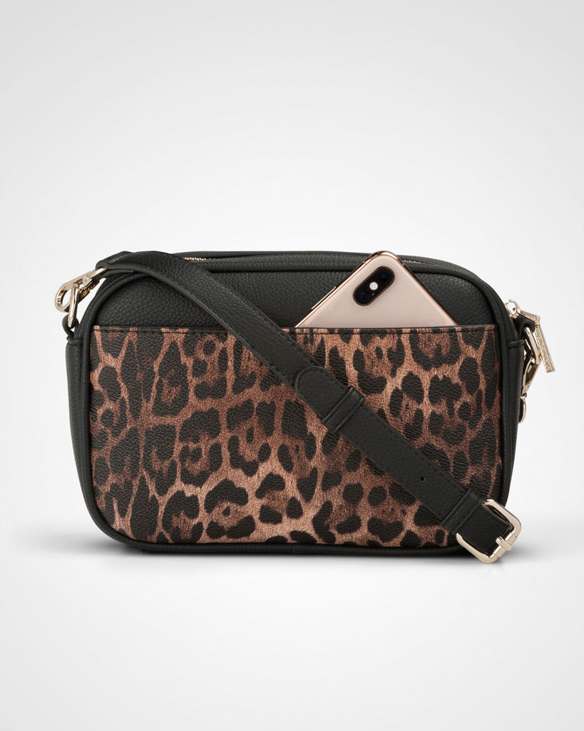 21+ Leopard Print Crossbody Bag