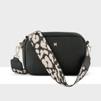 Monica Camera Crossbody Bag + Leopard Bag Strap