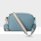 Monica Camera Crossbody Bag + Stripe Bag Strap