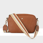 Monica Camera Crossbody Bag + Stripe Bag Strap