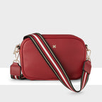 Monica Camera Crossbody Bag + Stripe Bag Strap