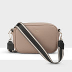 Monica Camera Crossbody Bag + Stripe Bag Strap