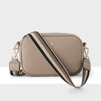 Monica Camera Crossbody Bag + Stripe Bag Strap