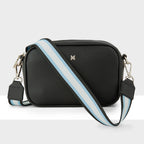 Monica Camera Crossbody Bag + Stripe Bag Strap