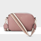 Monica Camera Crossbody Bag + Stripe Bag Strap