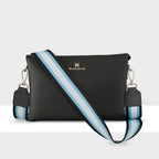 Avery 3 Compartment Crossbody Bag + Stripe Bag Strap