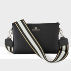 Avery 3 Compartment Crossbody Bag + Metallic Stripe Bag Strap