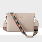 Avery 3 Compartment Crossbody Bag + Aztec Bag Strap