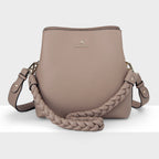 Joanie 3 Compartment Crossbody Bucket Bag + Plait Strap