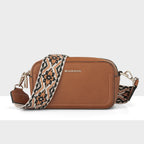 Maddie Double Zip Camera Crossbody Bag + Aztec Bag Strap