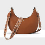 Pia Cresent Shoulder Bag with Crossbody Strap + Aztec Strap