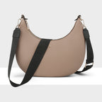 Pia Cresent Shoulder Bag with Crossbody Strap + Monogram Strap