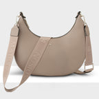 Pia Cresent Shoulder Bag with Crossbody Strap + Monogram Strap