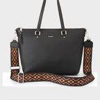 Vivian Medium Zip Top Tote + Aztec Strap