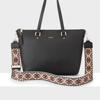 Vivian Medium Zip Top Tote + Aztec Strap