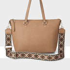 Vivian Medium Zip Top Tote + Aztec Strap