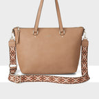 Vivian Medium Zip Top Tote + Aztec Strap