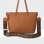 Vivian Medium Zip Top Tote + Aztec Strap