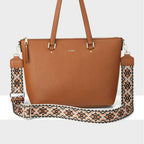 Vivian Medium Zip Top Tote + Aztec Strap