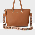 Vivian Medium Zip Top Tote + Aztec Strap