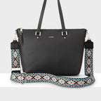 Vivian Medium Zip Top Tote + Aztec Strap