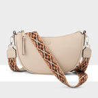 Layla Zip Top Curved Crossbody + Aztec Strap