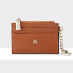 Hannah Zip Card Case with Chain Clip