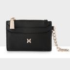 Hannah Zip Card Case with Chain Clip