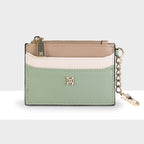 Hannah Zip Card Case with Chain Clip