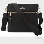 Renee Zip Top 2 Compartment Crossbody Bag + Monogram Bag Strap