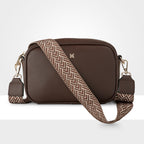 Monica Camera Crossbody Bag + Chevron Stripe Bag Strap