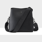 Joanie 3 Compartment Crossbody Bucket Bag + Monogram Bag Strap