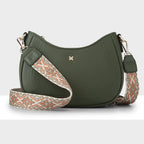 Simone Crescent Zip Top Small Crossbody Bag + Aztec Bag Strap
