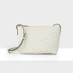 Leah Weave Small Zip Top Crossbody Bag