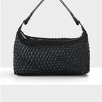 Logan Weave Zip Top Medium Hobo Shoulder Bag